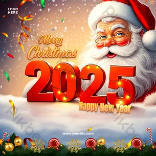 happy new year 2025 and merry christmas